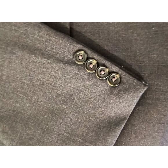 Lauren Ralph Lauren 100% Wool Blazer Jacket Men's Sz 46L Gray 2 Button - Picture 6 of 15